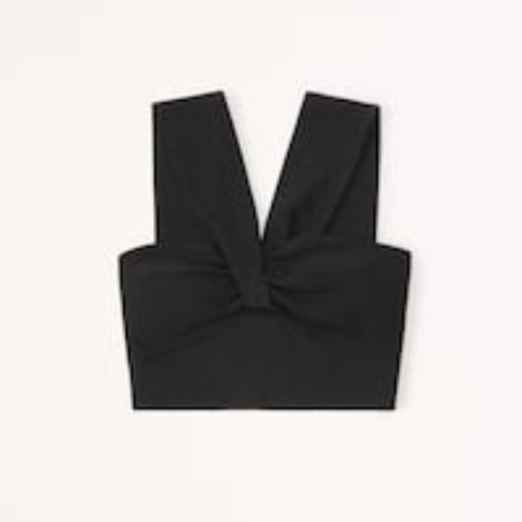 Abercrombie & Fitch Tops - Abercrombie & Fitch Black Cutout Cropped Tank 🖤